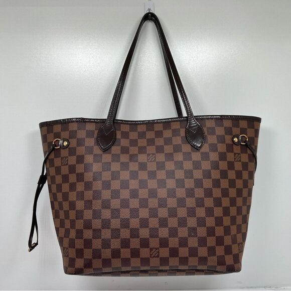 AUTHENTIC LOUIS VUITTON NEVERFULL MM Damier Ebene Tote bag - Picture 3 of 13